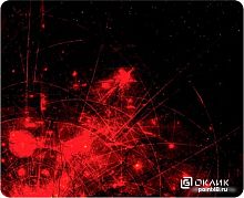 Купить Коврик для мыши Оклик OK-F0252 рисунок/красные частицы 250x200x3мм в Липецке