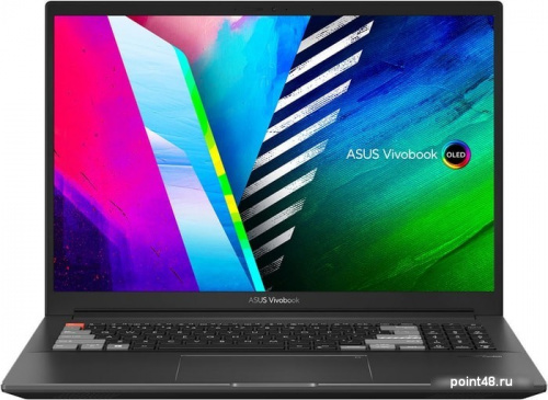 Ноутбук 16  OLED 4K Asus M7600QC-L2003 black (AMD Ryzen 7 5800H/16Gb/1Tb SSD/3050 4Gb/DOS) (90NB0V81-M01010) в Липецке