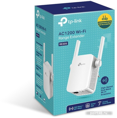 Купить Повторитель беспроводного сигнала TP-Link RE305 Wi-Fi белый в Липецке фото 3