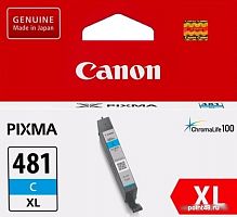 Купить Картридж струйный Canon CLI-481XL C 2044C001 голубой (8.3мл) для Canon Pixma TS6140/TS8140TS/TS9140/TR7540/TR8540 в Липецке
