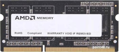 Память DDR3 8Gb 1600MHz AMD R538G1601S2S-UO OEM PC3-12800 CL11 SO-DIMM 204-pin 1.5В