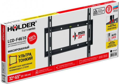 Купить Кронштейн HOLDER LCD-F4610, телевизионный, 32 - 65, до 60кг, черный в Липецке фото 3