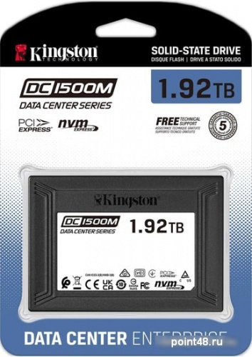 Накопитель SSD Kingston PCI-E 3.0 1920Gb SEDC1500M/1920G DC1500M 2.5  1.6 DWPD фото 3