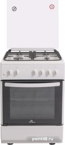 Плита Газовая De Luxe 606040.24-001г (кр) ЧР белый в Липецке