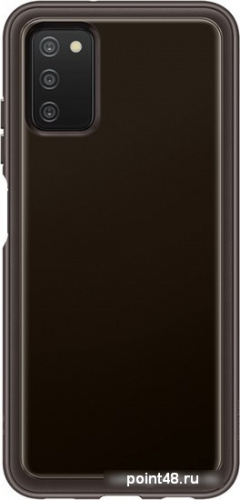 Чехол (клип-кейс) Samsung для Samsung Galaxy A03s Soft Clear Cover черный (EF-QA037TBEGRU) в Липецке фото 2