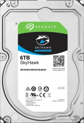 Жесткий диск Seagate Original SATA-III 6Tb ST6000VX001 Skyhawk (5400rpm) 256Mb 3.5
