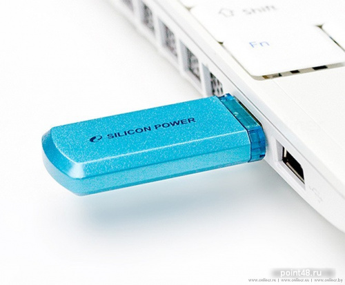 Купить Память SiliconPower  Helios 101  32GB, USB2.0 Flash Drive, голубой (металл.корпус) в Липецке фото 2