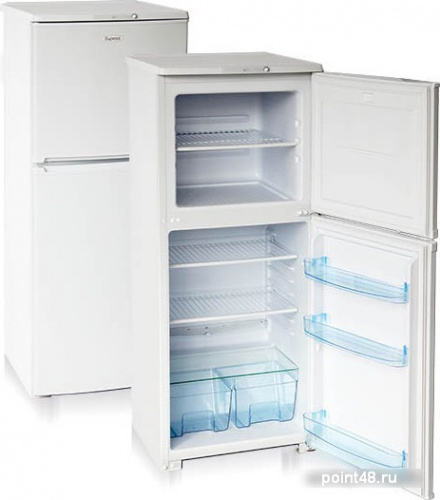 Холодильник двухкамерный Бирюса Б-М153 морозильная камера сверху, цвет серебристый в Липецке фото 2
