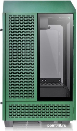 Корпус Thermaltake The Tower 100 Racing Green черный без БП miniITX 1x120mm 3x140mm 2xUSB3.0 audio bott PSU фото 3