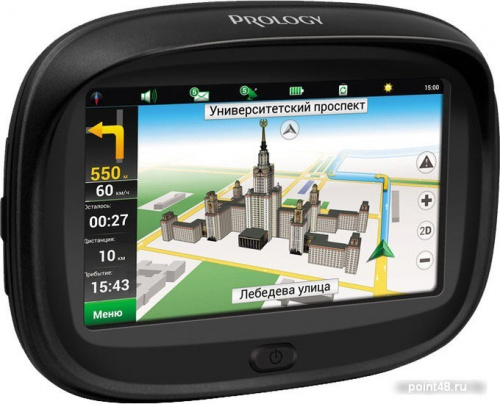 Навигатор Автомобильный GPS Prology Imap Moto 4.3 480x272 4Gb microSD Bluetooth черный Navitel фото 2