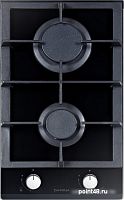 Газовая варочная панель Darina 1T2 C523 B количество конфорок 2, цвет черный в Липецке
