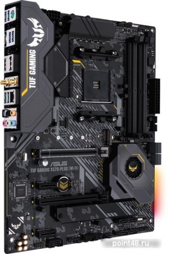 Материнская плата Asus TUF GAMING X570-PLUS (WI-FI) Soc-AM4 AMD X570 4xDDR4 ATX AC`97 8ch(7.1) GbLAN RAID+HDMI+DP фото 2