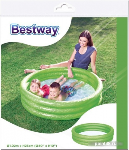 Купить Надувной бассейн Bestway 51024 (102х25) (зеленый) в Липецке фото 2