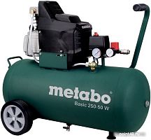 Купить Компрессор поршневой Metabo Basic 250-50 W масляный 110л/мин 50л 1500Вт зеленый в Липецке