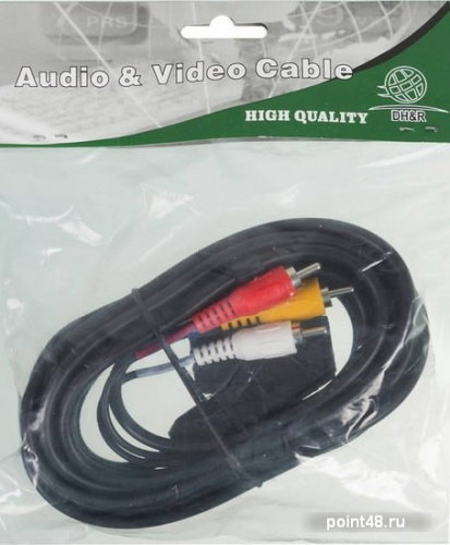 Купить Кабель аудио-видео Ningbo SCART (m)/3хRCA (m) 3м. черный (JSC005-3) в Липецке фото 3