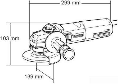 Купить Углошлифовальная машина Makita 9565CR 1400Вт 12000об/мин рез.шпин.:M14 d=125мм в Липецке фото 3