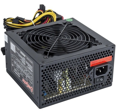 Блок питания 500W Exegate 500NPXE(+PFC), ATX, black, 12cm fan, 24p+4p, 6/8p PCI-E, 4*SATA,3*IDE, FDD фото 2