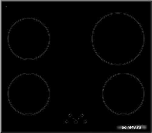 Электрическая варочная панель Korting HI 64021 B количество конфорок 4 индукционных, цвет черный в Липецке