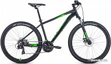 Купить Велосипед Forward Apache 27.5 2.0 D р.15 2022 (черный матовый/зеленый) в Липецке