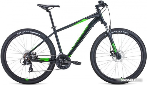 Купить Велосипед Forward Apache 27.5 2.0 D р.15 2022 (черный матовый/зеленый) в Липецке на заказ