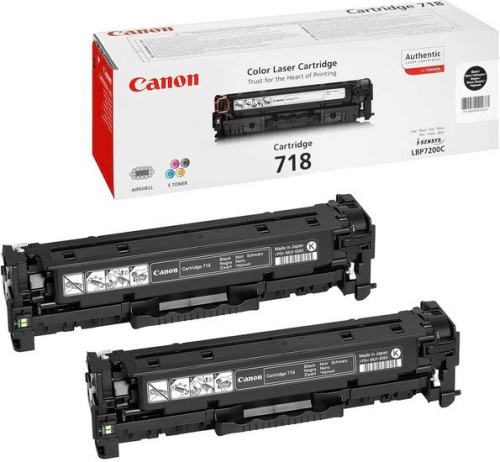 Купить Двойная упаковка картриджей CANON 718BK, черный в Липецке фото 2