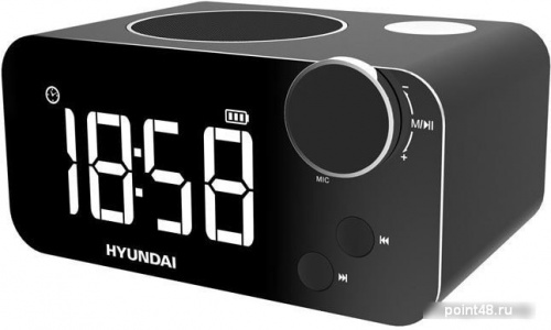 Купить Радиобудильник HYUNDAI H-RCL320 черный LCD подсветка белая в Липецке