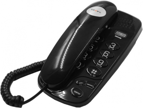 Купить Проводной телефон TeXet TX-238 (черный) в Липецке фото 2