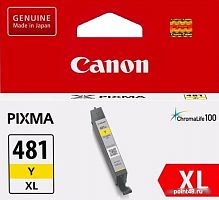Купить Картридж струйный Canon CLI-481XL Y 2046C001 желтый (8.3мл) для Canon Pixma TS6140/TS8140TS/TS9140/TR7540/TR8540 в Липецке