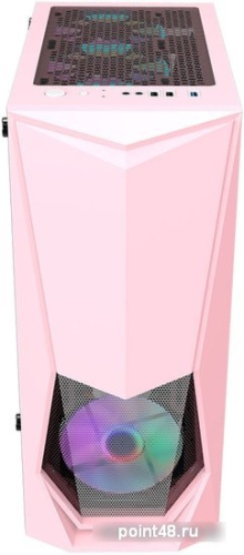 Корпус 1STPLAYER DK-3 PINK / ATX, tempered glass / 3x 120mm LED fans inc. / DK-3-PK-3G6 фото 2