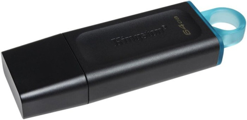 Купить Флеш Диск Kingston 64Gb DataTraveler Exodia DTX/64GB USB3.1 черный/голубой в Липецке фото 3