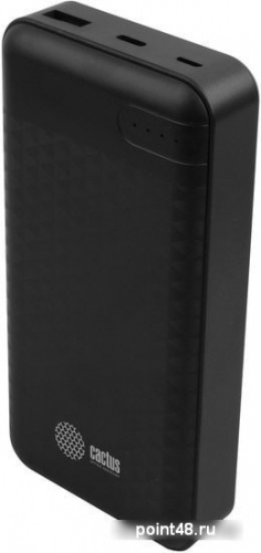 Мобильный аккумулятор Cactus CS-PBFSET-20000 20000mAh 2.1A 2xUSB черный в Липецке