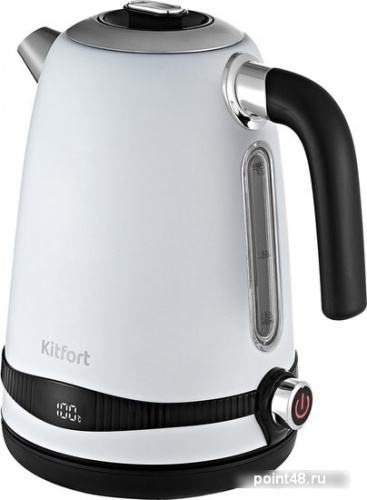 Купить Чайник электрический Kitfort KT-6121-2 1.7л. 2200Вт белый (корпус: нержавеющая сталь/пластик) в Липецке
