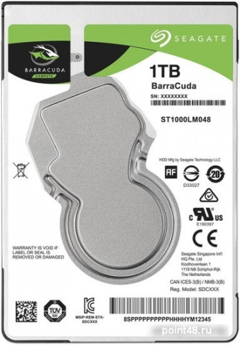 Жесткий диск Seagate Original SATA-III 1Tb ST1000LM048 Barracuda (5400rpm) 128Mb 2.5