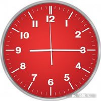 Купить Настенные часы CENTEK СТ-7100 (красный) в Липецке