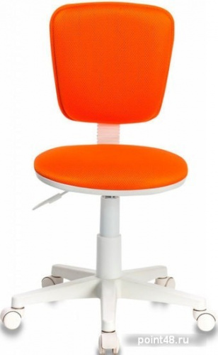 Кресло детское Бюрократ CH-W204NX/ORANGE оранжевый TW-96-1 (пластик белый) фото 2