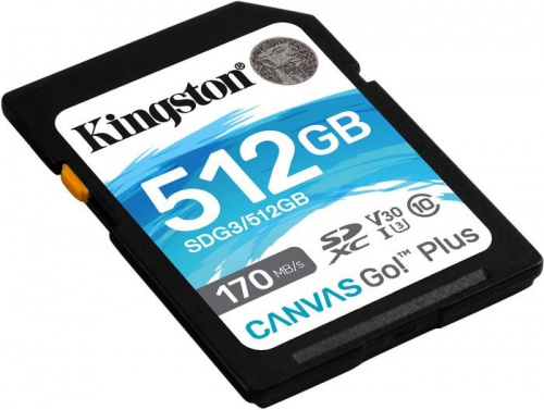 Купить Флеш карта SDXC 512Gb Class10 Kingston SDG3/512GB Canvas Go! Plus w/o adapter в Липецке фото 2