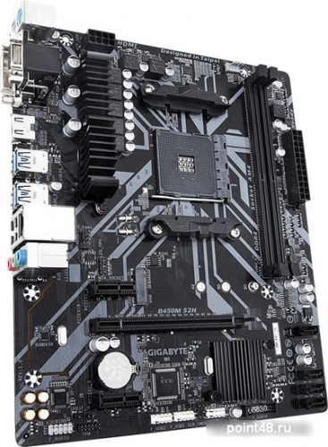 Материнская плата Gigabyte B450M S2H Soc-AM4 AMD B450 2xDDR4 mATX AC`97 8ch(7.1) GbLAN RAID+VGA+DVI+HDMI фото 3