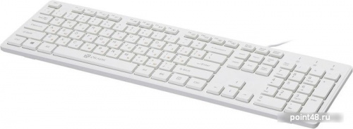Купить Клавиатура Oklick 500M белый USB slim Multimedia в Липецке фото 2