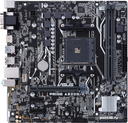 Материнская плата Asus PRIME A320M-K Soc-AM4 AMD A320 2xDDR4 mATX AC`97 8ch(7.1) GbLAN RAID+VGA+HDMI