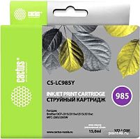 Купить Картридж CACTUS CS-LC985Y (аналог Brother LC985Y) в Липецке