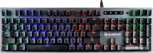 Купить Клавиатура A4 Bloody B765 механическая серый USB for gamer LED в Липецке