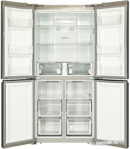 Четырёхдверный холодильник Hiberg RFQ-490DX NFXq в Липецке фото 3