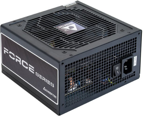 Блок питания Chieftec Force CPS-500S (ATX 2.3, 500W, 85 PLUS, Active PFC, 120mm fan) Retail