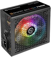 Блок питания Thermaltake ATX 750W Smart BX1 RGB 80+ bronze (24+4+4pin) APFC 120mm fan color LED 8xSATA RTL