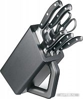 Купить Набор ножей кухон. Victorinox Forged Cutlery Block (7.7243.6) компл.:6шт с подставкой черный подар.коробка в Липецке