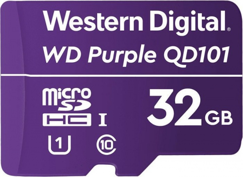 Купить Флеш карта microSDHC 32Gb Class10 WD WDD032G1P0C Purple w/o adapter в Липецке