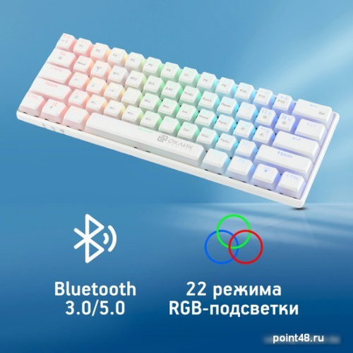 Купить Клавиатура Oklick K763W (белый) в Липецке фото 2