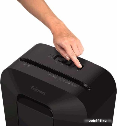 Купить Шредер Fellowes PowerShred LX45 черный (секр.P-4)/перекрестный/8лист./17лтр./скрепки/скобы/пл.карты в Липецке фото 3