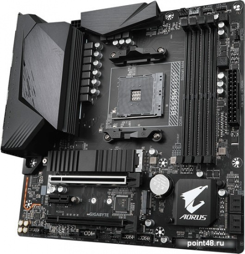 Материнская плата Gigabyte B550M AORUS PRO-P Soc-AM4 AMD B550 4xDDR4 mATX AC`97 8ch(7.1) 2.5Gg RAID+HDMI+DP фото 3