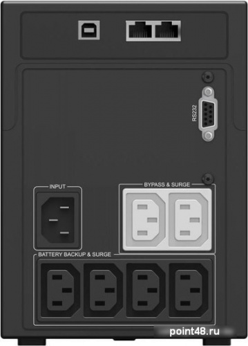 Купить Источник бесперебойного питания Ippon Smart Power Pro II 1200 720Вт 1200ВА черный в Липецке фото 3